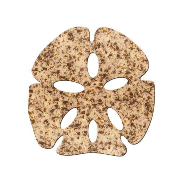 Are these on a square white background or its own cut out sand dollar shape?