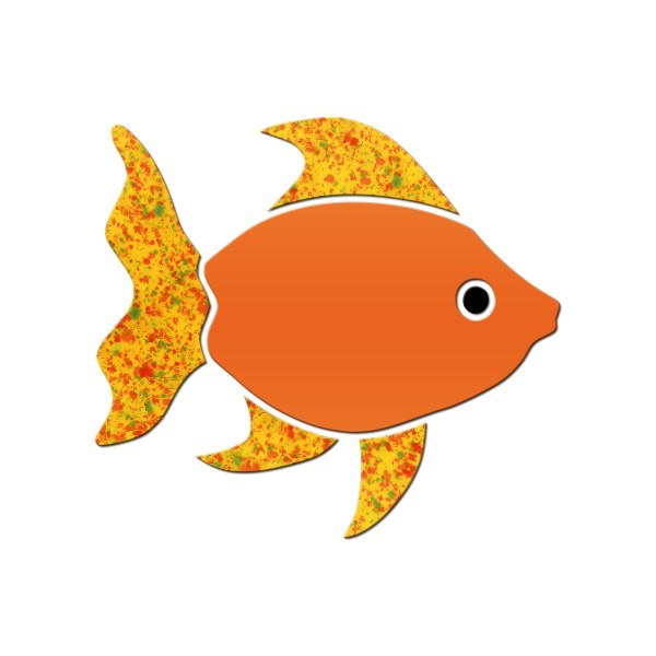 Is this fish painted on a 6"x6" square tile or fish shaped. Thanks